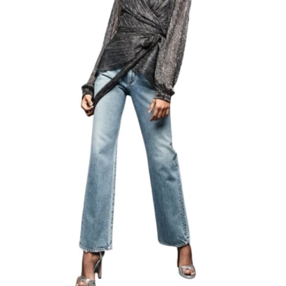Goldsign The Martin High Rise Stovepipe Straight Leg Jeans - Picture 1 of 11